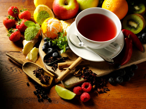 چای سرد تمشک