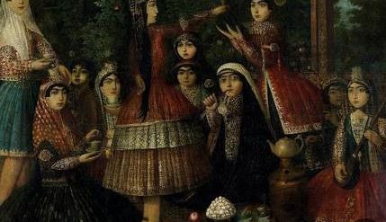 جالب ترین میهمانی چای مراسم زنان قاجار جالب ترین میهمانی چای مراسم زنان قاجار