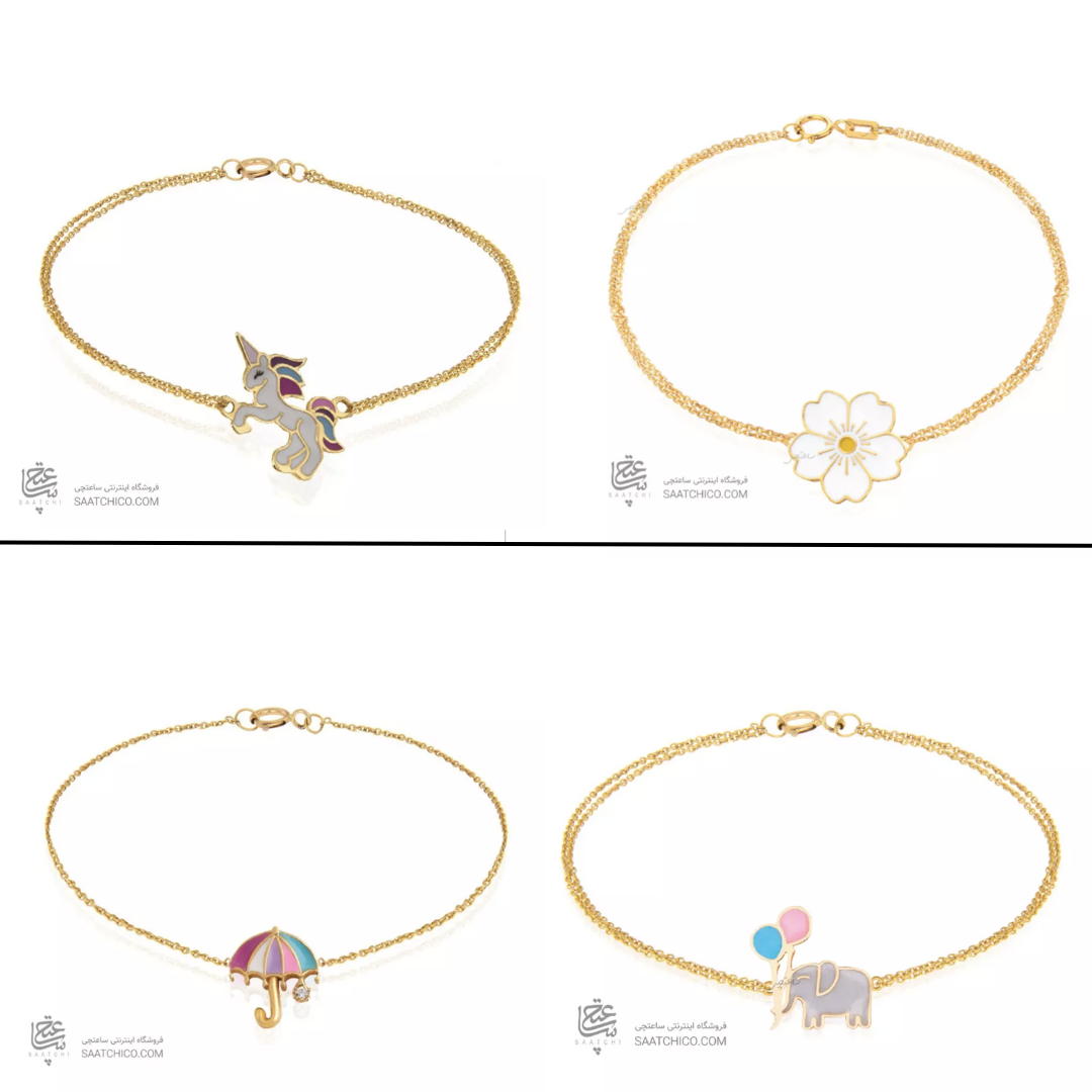 مدل های جدید دستبند طلا کودک