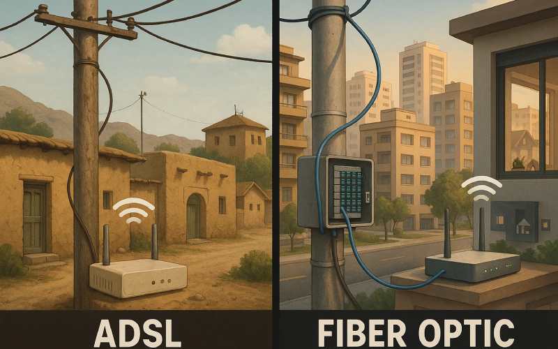 وضعیت فعلی اینترنت پرسرعت در ایران