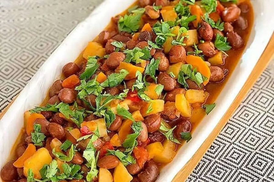 خوراک لوبیا سبز بدون گوشت؛ خوراک خوشمزه و خاص گیاه خواران