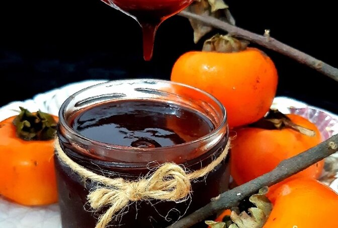 شیره خرمالوی خانگی ؛ شیرین کننده طبیعی پاییزی و مقوی + روش تهیه