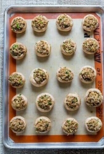 قارچ شکم پر ؛ پیش غذایی که مهمانان عاشقش می شوند