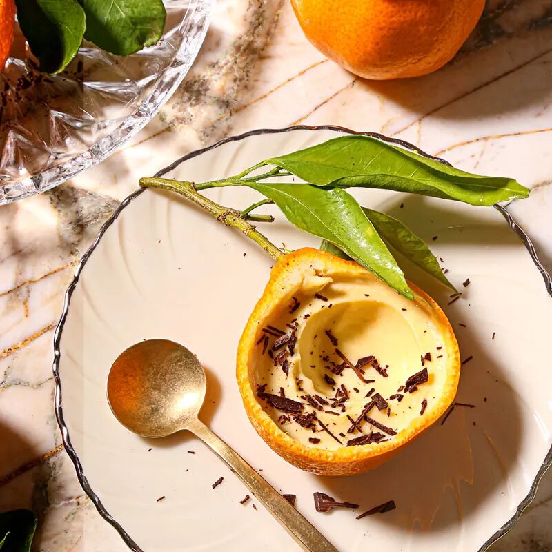 پاناکوتا پرتقال و شکلات ؛ دسر شیک و خاص برای شب یلدا پاناکوتا پرتقال و شکلات ؛ دسر شیک و خاص برای شب یلدا