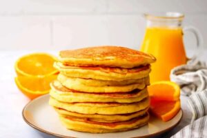 پنکیک پرتقالی ؛ یک تغییر خوشمزه در صبحانه های تکراری