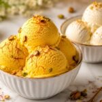 بستنی سنتی زعفرانی را بدون دستگاه و بدون ثعلب درست کنید | چرا بافت بستنی یخی می شود؟ + راهکار