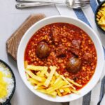 طرز تهیه خورشت قیمه لعاب دار برای ۴ تا ۶ نفر | چی کار کنیم قیمه تلخ نشود؟ ؛ فوت و فن پخت کامل لپه