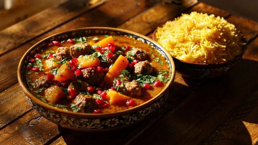 طرز تهیه خورشت کدو حلوایی