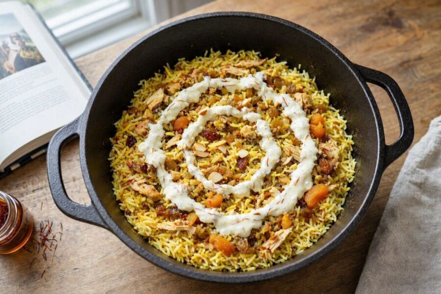 شاه پلو با مرغ ؛ مواد شاه پلو چیست ؟ | طرز تهیه خوشمزه‌ترین پلو مخلوط ایرانی با مرغ