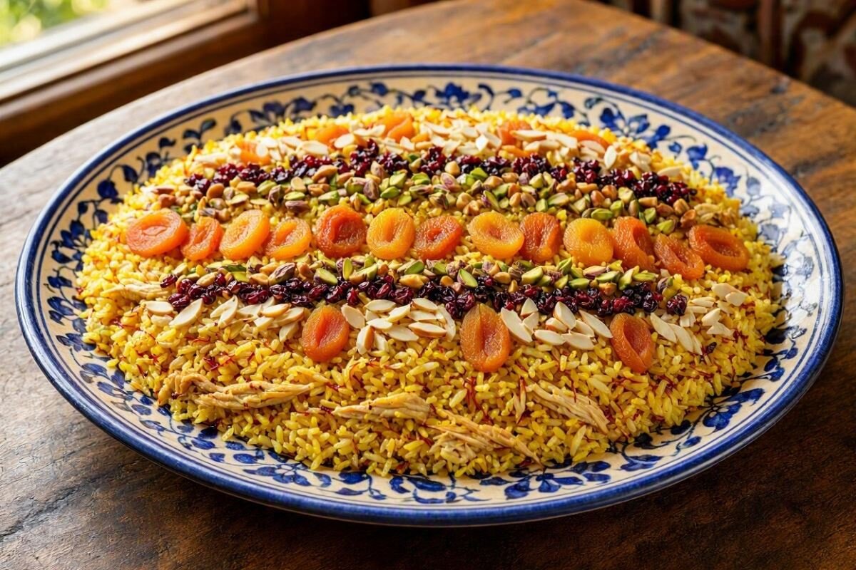 شاه پلو با مرغ ؛ مواد شاه پلو چیست ؟ | طرز تهیه خوشمزه‌ترین پلو مخلوط ایرانی با مرغ